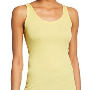 *New* Vince 5F Bergdorfs Scoop Tank S Pale Yellow